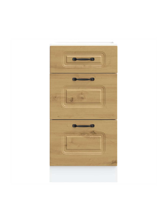 Kalmar Kitchen Floor Drawer Unit Artisan Oak 40x46x81.5cm
