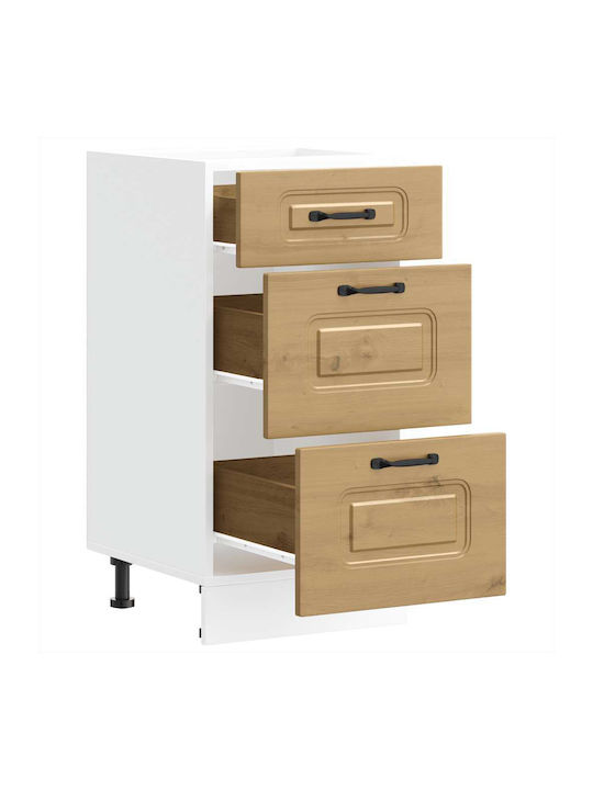 Kalmar Kitchen Floor Drawer Unit Artisan Oak 40x46x81.5cm