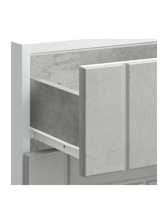 Lucca Kitchen Floor Drawer Unit Concrete Grey 60x46x81.5pcs
