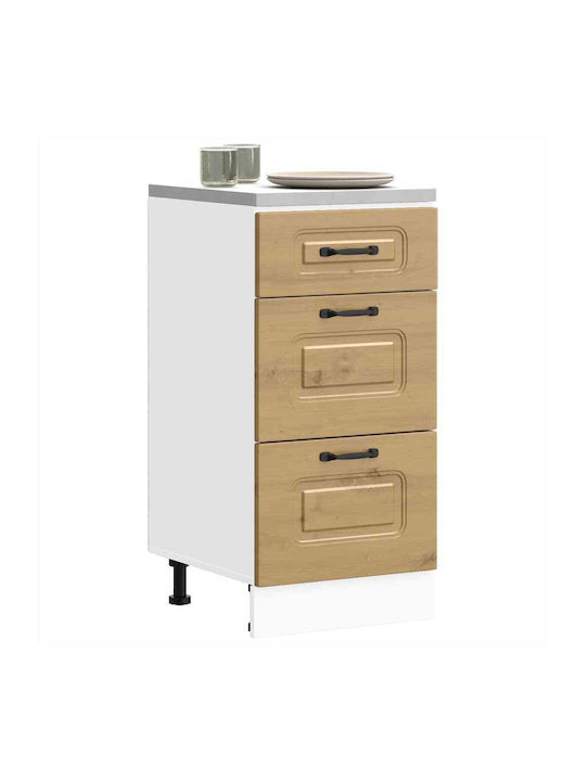 Kalmar Kitchen Floor Drawer Unit Artisan Oak 40x46x81.5cm