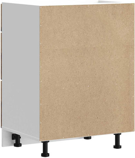 Porto Comodă de Bucătărie de Podea Coffee 60x46x81.5buc