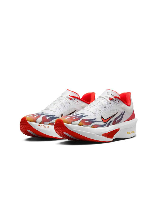 Zoom Fly 6 Premium Sport Shoes Running White / Black / University Red / Habanero Red