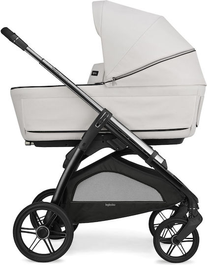 Inglesina Aptica Quattro Darwin Infant Recline Verstellbar 3 in 1 Baby Kinderwagen Geeignet für Neugeborene Opal Ivory / Litio Black 12.7kg