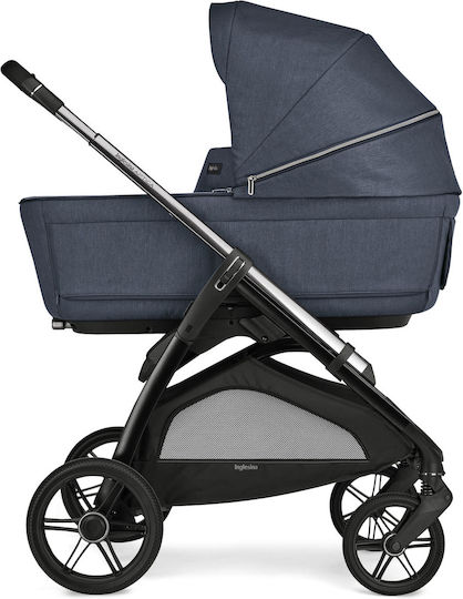 Inglesina Aptica Quattro Darwin Adjustable 3 in 1 Baby Stroller Suitable for Newborn Resort Blue / Litio Black 12.7kg