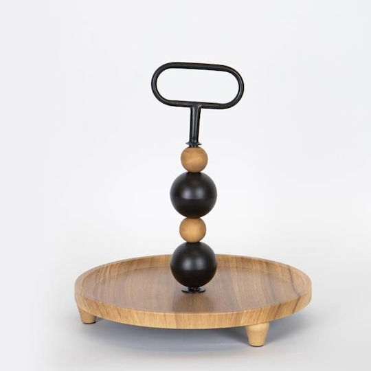Ξύλινη Ορντεβιέρα Μαύρη Ø30xY32.5cm Π30xΜ30xΥ32.5cm Ξύλινη Ορντεβιέρα Μαύρη Ø30xY32.5cm Π30xΜ30xΥ32.5cm