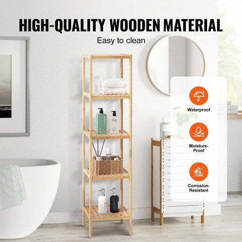 Corner Beige Bookcase 33x33x147cm