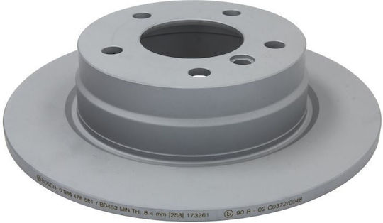 Bosch Σετ Δισκόπλακες Πίσω 2τμχ για BMW E36 / E46 Bmw 320