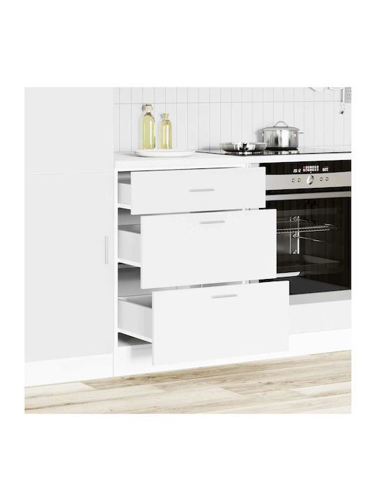 Kitchen Floor Drawer Unit White 60x46x81.5pcs