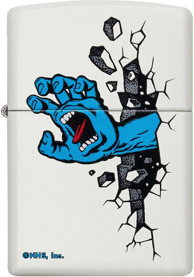 Zippo Santa Cruz Запалка с Пламък в Бял Цвят