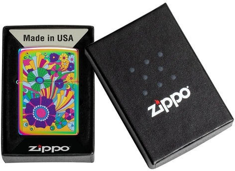 Zippo Vintage Feuerzeug Flamme Mehrfarbig