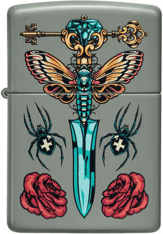 Zippo Αντιανεμικός Αναπτήρας Φλόγας Gothic Dagger