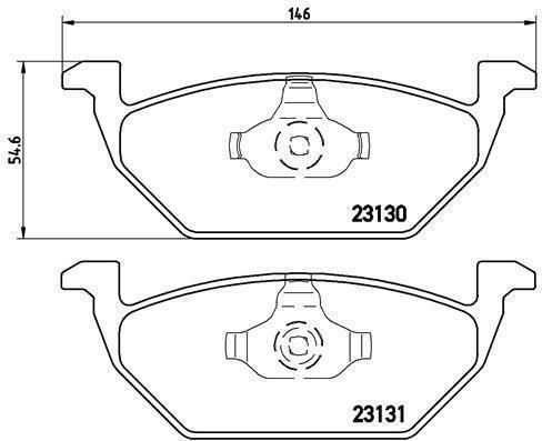 Brake Pads Audi A1 8x1 8xk 8xf Brembo P85041