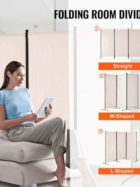 Vevor Διακοσμητικό Παραβάν Υφασμάτινο 260x184cm