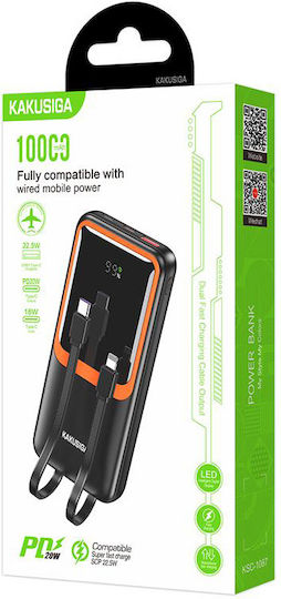 KAL Electronics KSC-1087 Power Bank 10000mAh Μαύρο