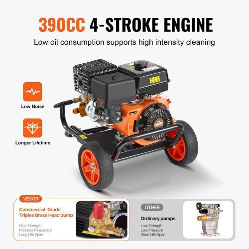 Vevor Πλυστικό Βενζίνης 210cc 7hp με Πίεση 303bar
