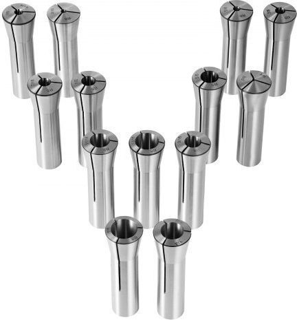 Vevor Set of 13 Precision Collets R8 1/8'' 7/8'' Steel 45# Milling Machine Drill Center Machining R8jt13pcsw00o2d91v0