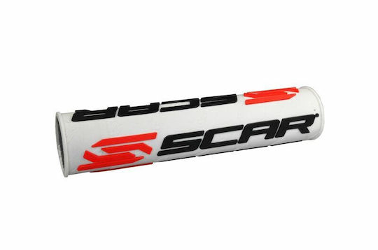 Scar Motorcycle Handlebar Pad Protector White