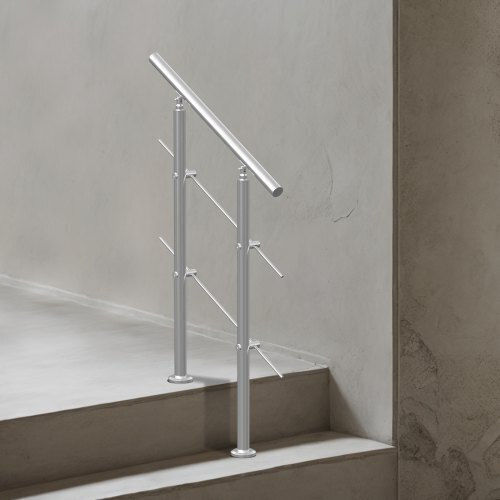 Vevor Κουπαστές 80cm Εξωτερικά Σκαλοπάτια 2 Σταυρούς Βεράντα Κατάστρωμα Bxgslzfs80cmsohdtv0