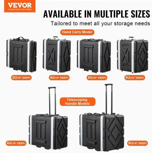 Vevor 6u Ράφι Σερβερ 19" Βάθος Λαβή Abs Sljjxabs6u19289qjv0
