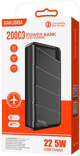 KAL Electronics KSC-1086 Power Bank 20000mAh Μαύρο