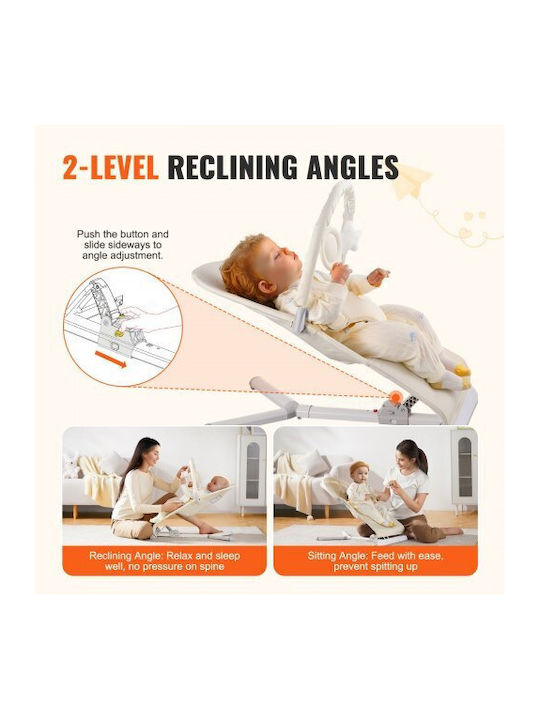 Vevor Χειροκίνητο Relax Μωρού Μπεζ για Παιδί έως 9kg