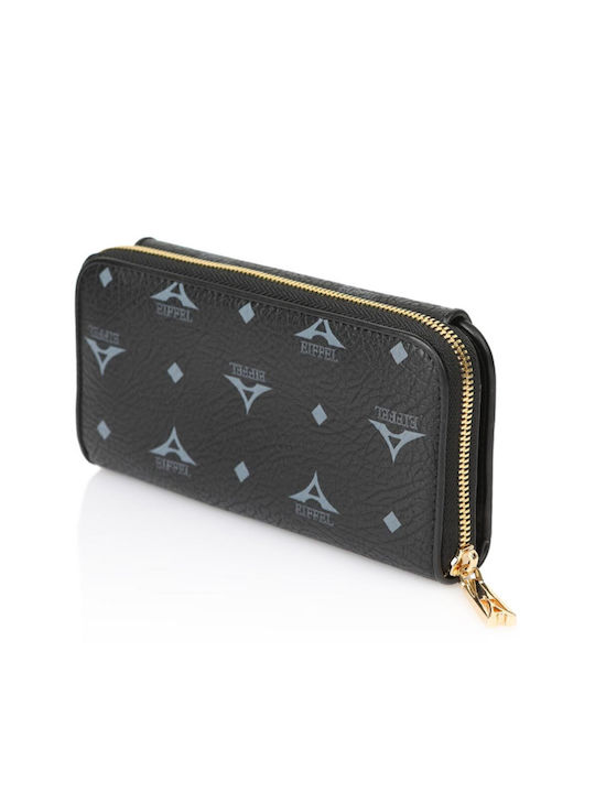 La tour Eiffel Large Women's Wallet Black