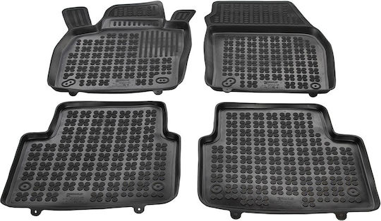 Rezaw Plast Set of Front and Rear Mats 4pcs Tray Type for Skoda Kamiq / Scala 2019+ Black