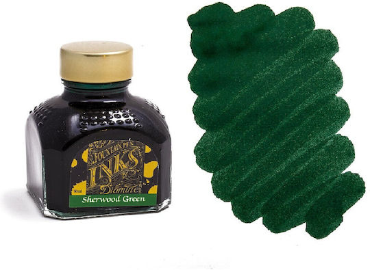 Diamine Replacement Ink for Pen Sherwood Green Fountain Pen Ink 700987827743 80ml
