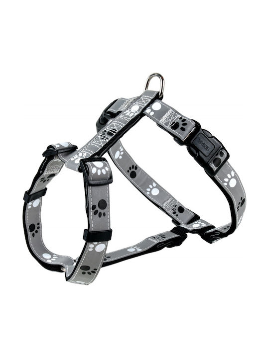 Trixie Dog Harness Silver Reflect Gray Large / Medium 25mm x 50-75cm 12233