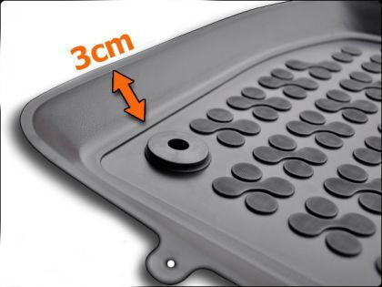 Rezaw Plast Rear Mat Tray Type for Ford Tourneo 2013+ Black