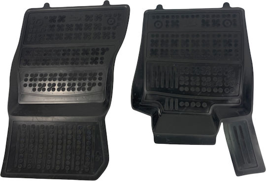 Set of Front and Rear Mats 4pcs Tray Type for BMW Series 5 2023+ Black