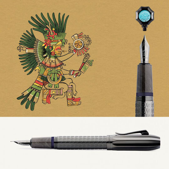 Faber-Castell Edition Писалка Двойна Широка Стъклена с Червено Мастило