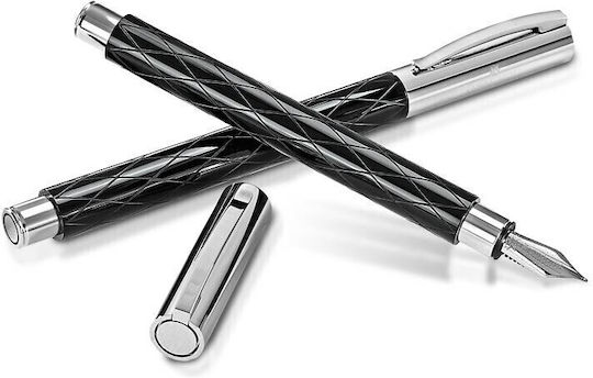 Faber-Castell Ambition Fountain Pen Medium Steel with Black Ink