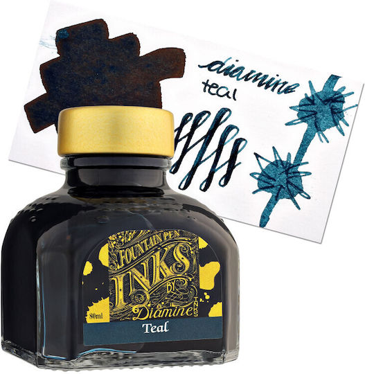 Diamine 80ml Teal Fountain Pen Ink 700987828023