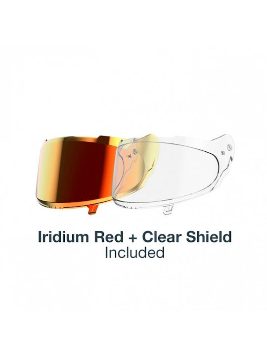 Nexx Y.100R Subsonic Black / Red Κράνος Μηχανής Full Face DOT / ECE 22.06 1575gr με Pinlock και Sunvisor