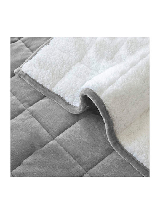 Nordic Paradise Κουβέρτα Βαρύτητας Sherpa Μονή 150x200εκ. Gray