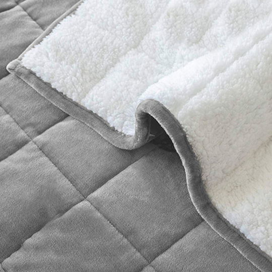 Nordic Paradise Одеяло Гравитация Sherpa Едно 150x200см Сиво