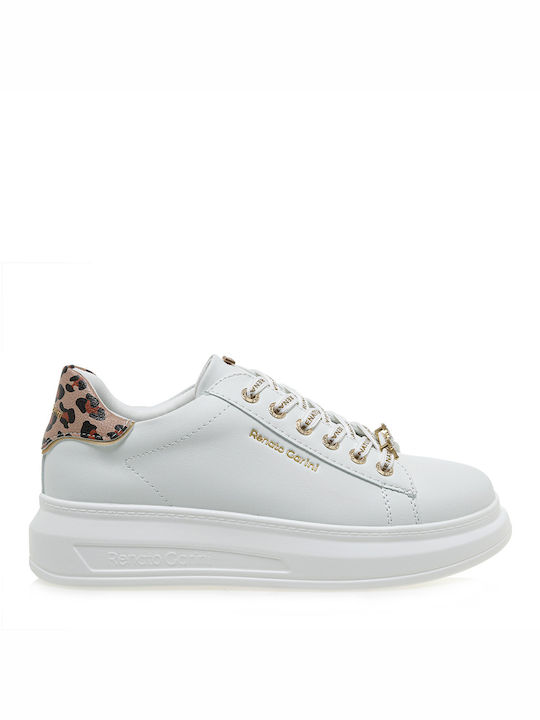 Renato Garini Женски Маратонки White Leopard Tan