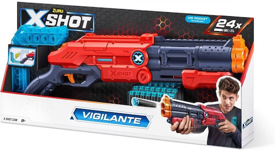 Zuru X-Shot Excel Vigilante Оръжия с Дунапренени Стрелички Червено