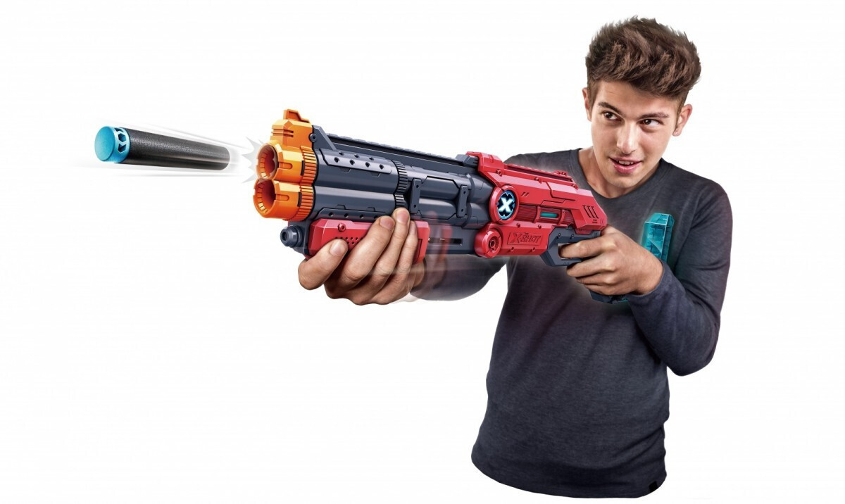 Zuru X-Shot Excel Vigilante Arme Cu Săgeți Din Spumă Roșii