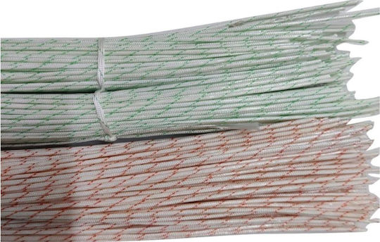 Sterling 2715 PVC Fiberglas-Schlauch PVC 1500V Ø1mm Weiße Streifen 100 Meter