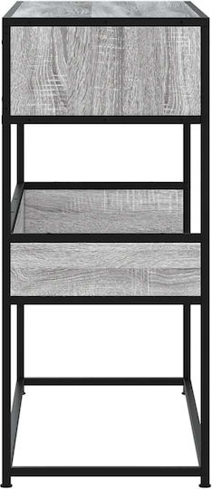 Console Table Wood & Metal Sonoma Grey L90xW35xH80cm