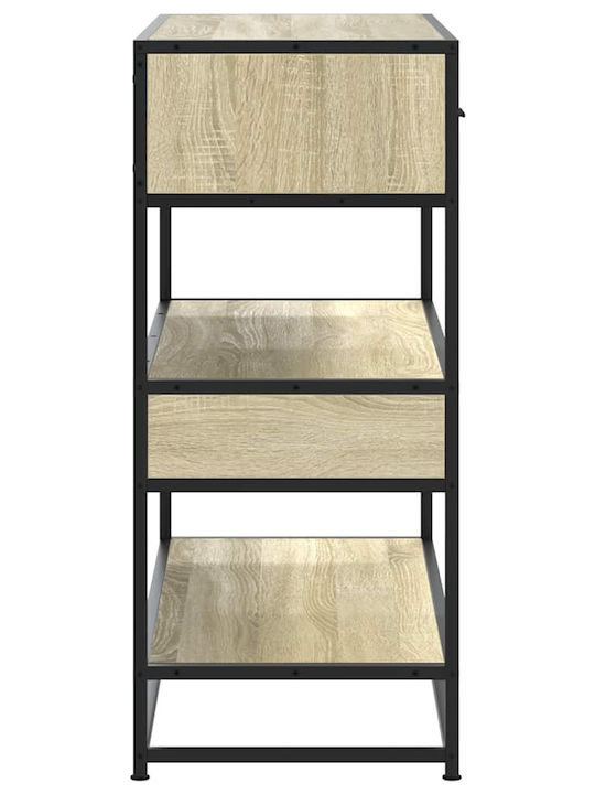 Console Table Wood & Metal Coffee L90xW35xH80cm
