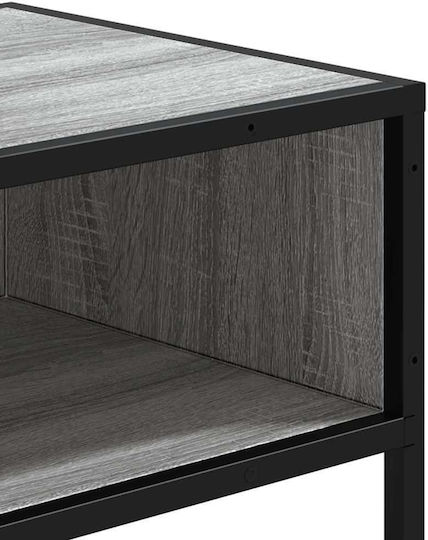 Console Table Wood & Metal Sonoma Grey L90xW35xH80cm