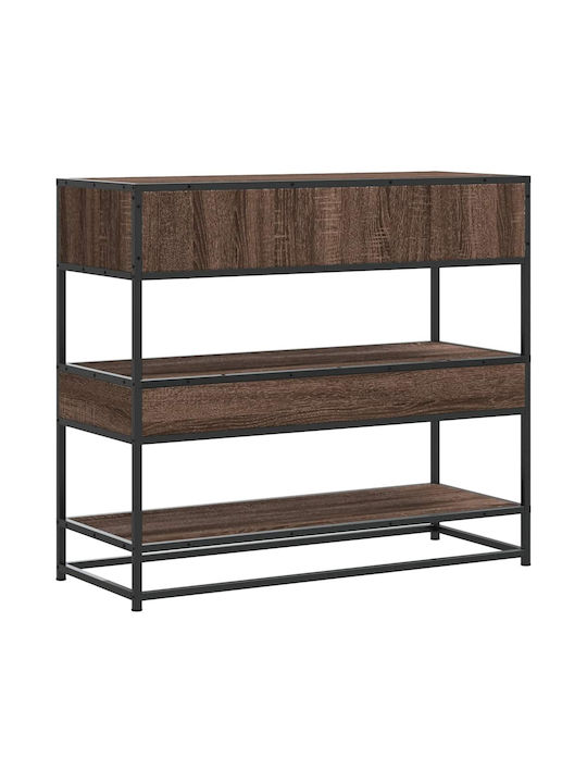 Console Table Wood & Metal Coffee L90xW35xH80cm