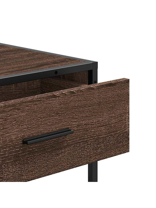 Console Table Wood & Metal Coffee L90xW35xH80cm