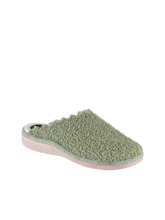 Naturelle Wooly Slippers Green