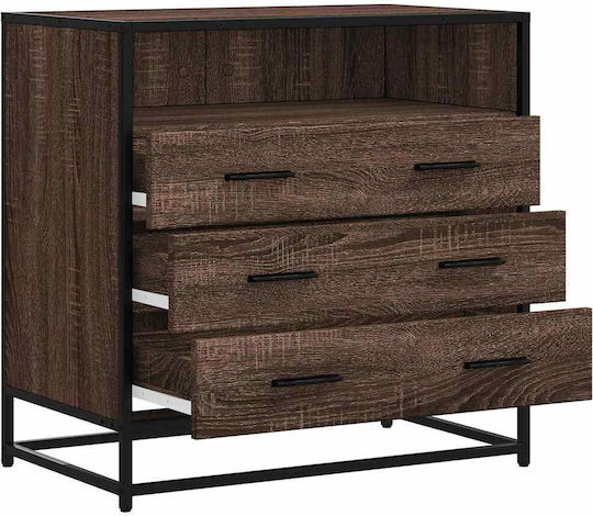Συρταριέρα Κρεβατοκάμαρας Brown Oak 70x41x70cm