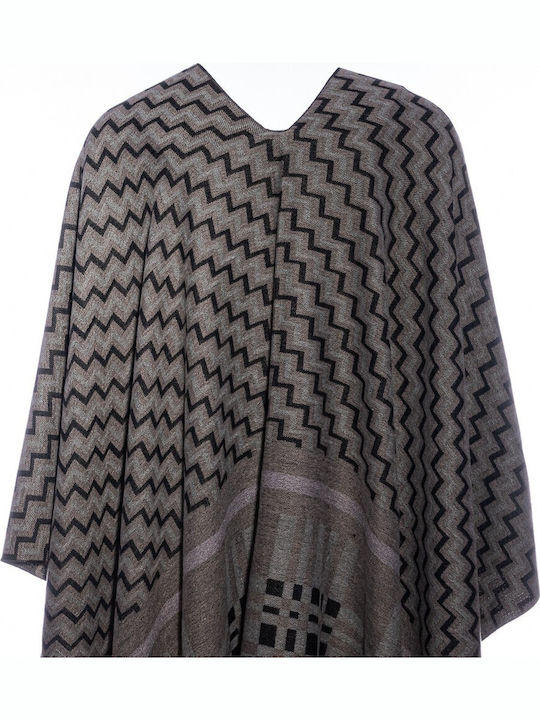 Women's Poncho Taupe