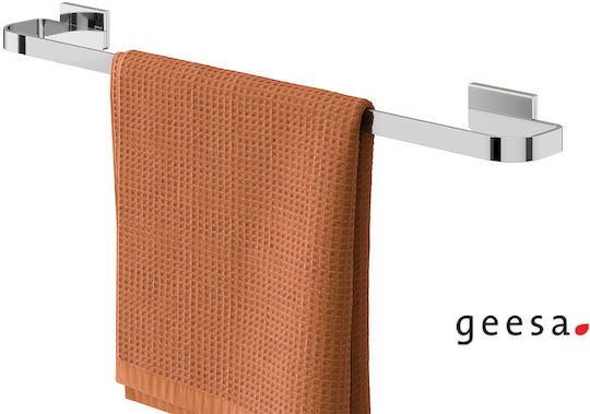 Geesa Ράγα Μπάνιου Μονή Επιτοίχια με Βίδες ​60x60cm Inox Ασημί